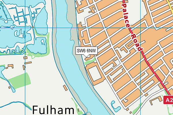 SW6 6NW map - OS VectorMap District (Ordnance Survey) SW6 6NW map - OS VectorMap District (Ordnance Survey)