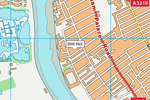 SW6 6NX map - OS VectorMap District (Ordnance Survey) SW6 6NX map - OS VectorMap District (Ordnance Survey)