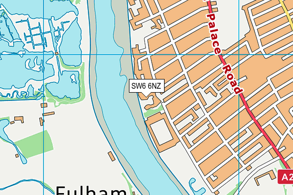 SW6 6NZ map - OS VectorMap District (Ordnance Survey) SW6 6NZ map - OS VectorMap District (Ordnance Survey)