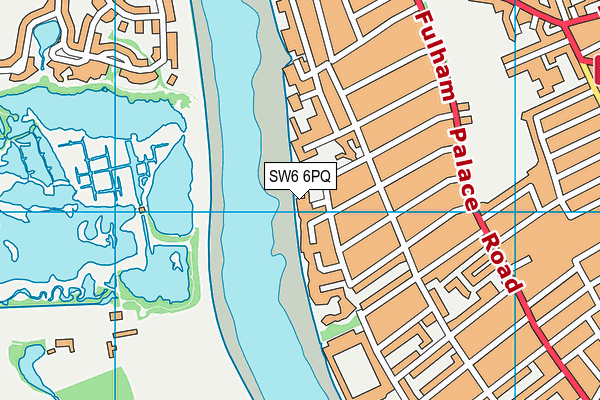 SW6 6PQ map - OS VectorMap District (Ordnance Survey) SW6 6PQ map - OS VectorMap District (Ordnance Survey)