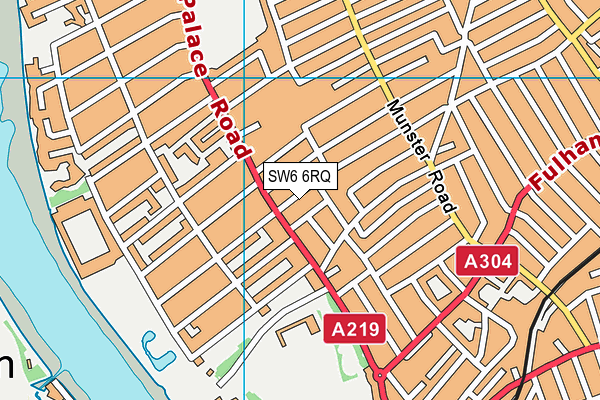 SW6 6RQ map - OS VectorMap District (Ordnance Survey) SW6 6RQ map - OS VectorMap District (Ordnance Survey)