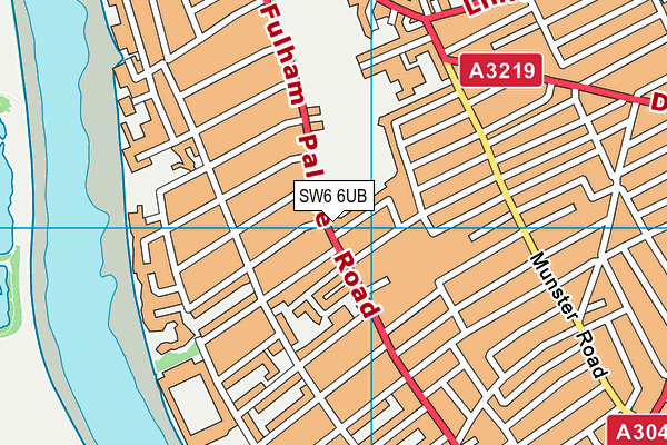 SW6 6UB map - OS VectorMap District (Ordnance Survey) SW6 6UB map - OS VectorMap District (Ordnance Survey)
