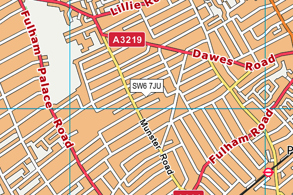 SW6 7JU map - OS VectorMap District (Ordnance Survey) SW6 7JU map - OS VectorMap District (Ordnance Survey)