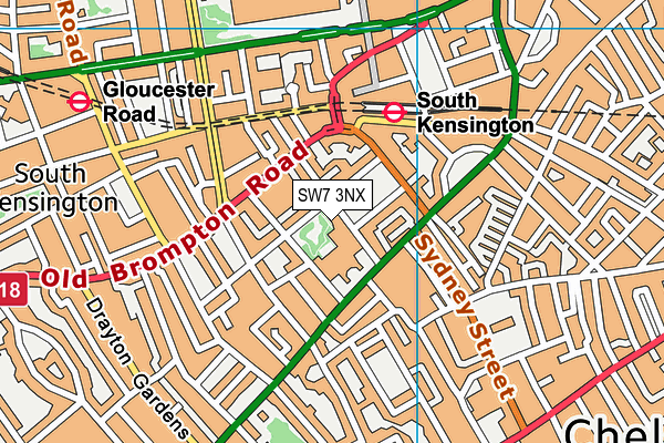 SW7 3NX map - OS VectorMap District (Ordnance Survey) SW7 3NX map - OS VectorMap District (Ordnance Survey)