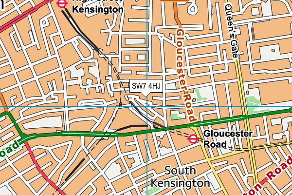 SW7 4HJ map - OS VectorMap District (Ordnance Survey) SW7 4HJ map - OS VectorMap District (Ordnance Survey)