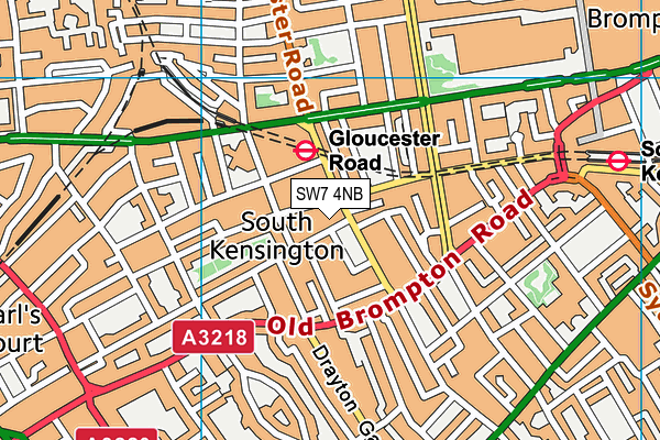 SW7 4NB map - OS VectorMap District (Ordnance Survey) SW7 4NB map - OS VectorMap District (Ordnance Survey)