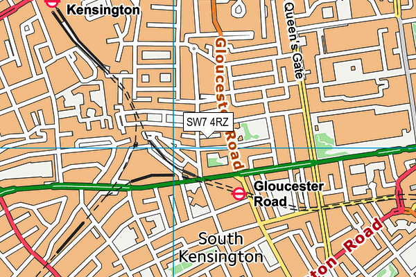 SW7 4RZ map - OS VectorMap District (Ordnance Survey) SW7 4RZ map - OS VectorMap District (Ordnance Survey)