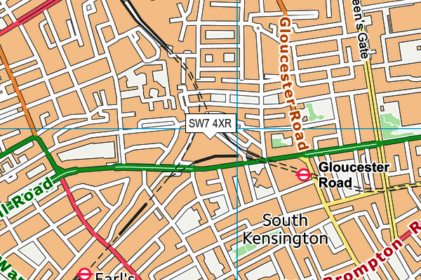 SW7 4XR map - OS VectorMap District (Ordnance Survey) SW7 4XR map - OS VectorMap District (Ordnance Survey)