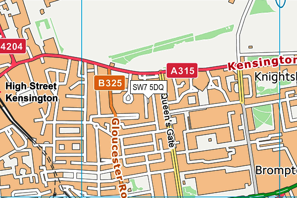 SW7 5DQ map - OS VectorMap District (Ordnance Survey) SW7 5DQ map - OS VectorMap District (Ordnance Survey)