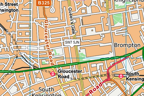 SW7 5JN map - OS VectorMap District (Ordnance Survey) SW7 5JN map - OS VectorMap District (Ordnance Survey)
