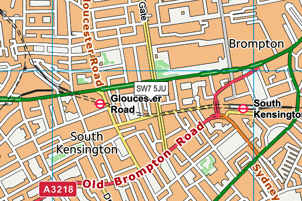 SW7 5JU map - OS VectorMap District (Ordnance Survey) SW7 5JU map - OS VectorMap District (Ordnance Survey)