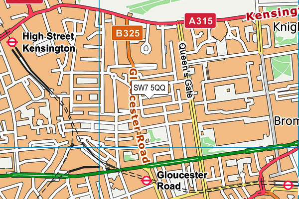 SW7 5QQ map - OS VectorMap District (Ordnance Survey) SW7 5QQ map - OS VectorMap District (Ordnance Survey)