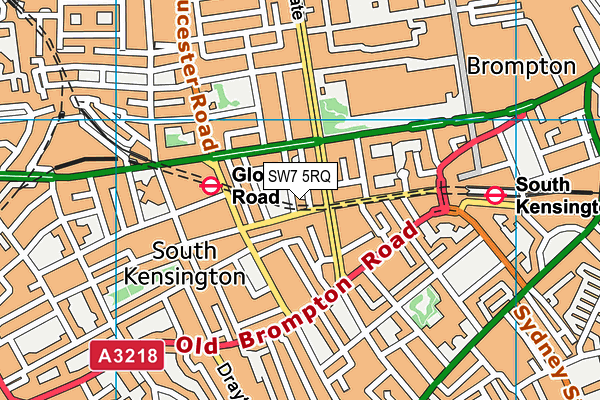SW7 5RQ map - OS VectorMap District (Ordnance Survey) SW7 5RQ map - OS VectorMap District (Ordnance Survey)