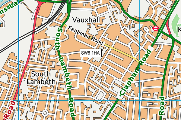 SW8 1HA map - OS VectorMap District (Ordnance Survey) SW8 1HA map - OS VectorMap District (Ordnance Survey)