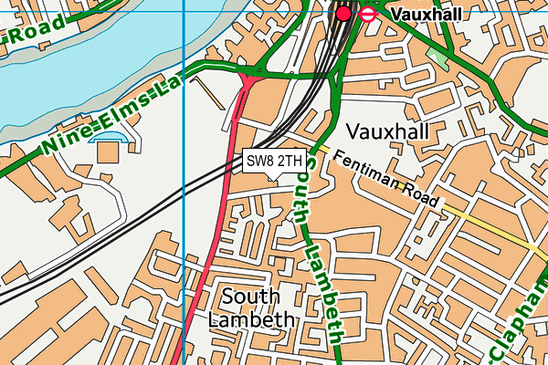 SW8 2TH map - OS VectorMap District (Ordnance Survey) SW8 2TH map - OS VectorMap District (Ordnance Survey)