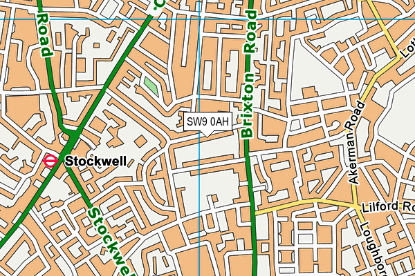 SW9 0AH map - OS VectorMap District (Ordnance Survey) SW9 0AH map - OS VectorMap District (Ordnance Survey)