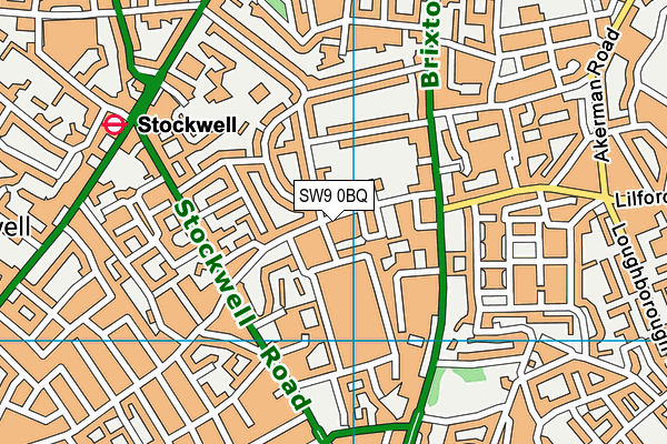 SW9 0BQ map - OS VectorMap District (Ordnance Survey) SW9 0BQ map - OS VectorMap District (Ordnance Survey)