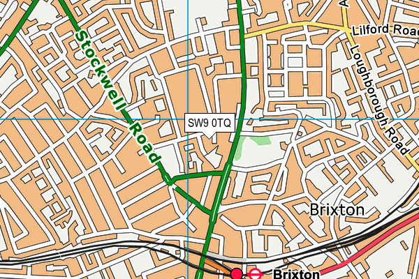 SW9 0TQ map - OS VectorMap District (Ordnance Survey) SW9 0TQ map - OS VectorMap District (Ordnance Survey)