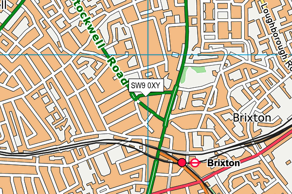 SW9 0XY map - OS VectorMap District (Ordnance Survey) SW9 0XY map - OS VectorMap District (Ordnance Survey)