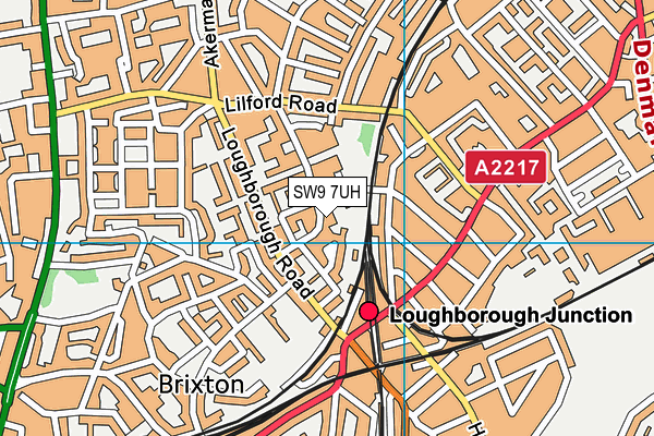 SW9 7UH map - OS VectorMap District (Ordnance Survey) SW9 7UH map - OS VectorMap District (Ordnance Survey)
