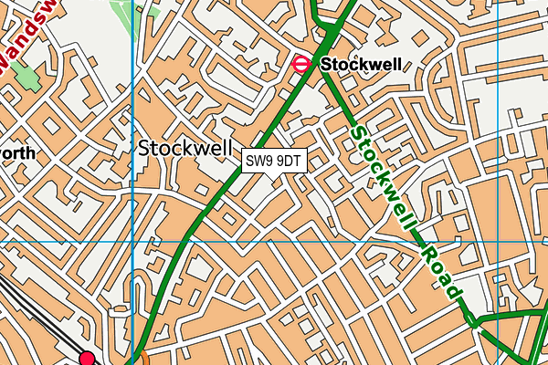 SW9 9DT map - OS VectorMap District (Ordnance Survey) SW9 9DT map - OS VectorMap District (Ordnance Survey)