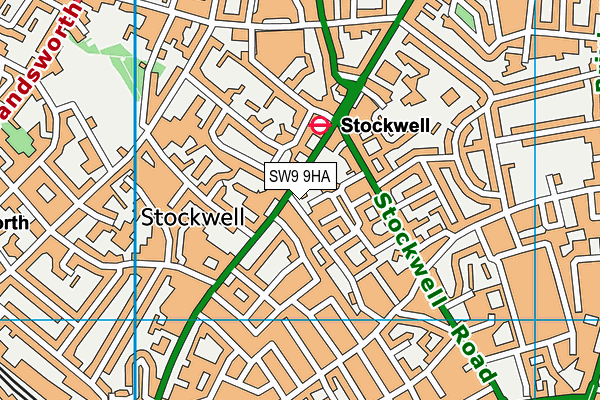SW9 9HA map - OS VectorMap District (Ordnance Survey) SW9 9HA map - OS VectorMap District (Ordnance Survey)