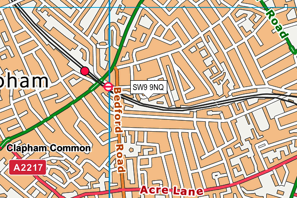 SW9 9NQ map - OS VectorMap District (Ordnance Survey) SW9 9NQ map - OS VectorMap District (Ordnance Survey)