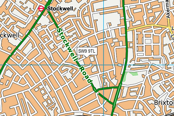 SW9 9TL map - OS VectorMap District (Ordnance Survey) SW9 9TL map - OS VectorMap District (Ordnance Survey)