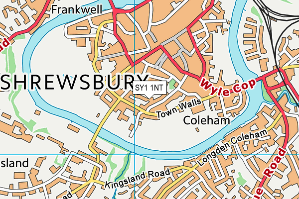 SY1 1NT map - OS VectorMap District (Ordnance Survey) SY1 1NT map - OS VectorMap District (Ordnance Survey)