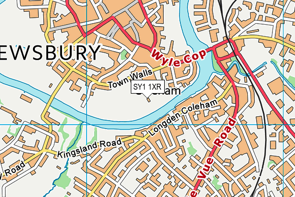 SY1 1XR map - OS VectorMap District (Ordnance Survey) SY1 1XR map - OS VectorMap District (Ordnance Survey)