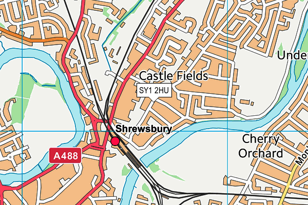 SY1 2HU map - OS VectorMap District (Ordnance Survey) SY1 2HU map - OS VectorMap District (Ordnance Survey)