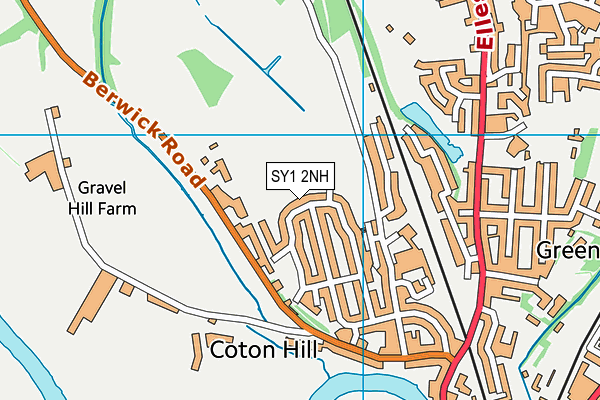 SY1 2NH map - OS VectorMap District (Ordnance Survey) SY1 2NH map - OS VectorMap District (Ordnance Survey)