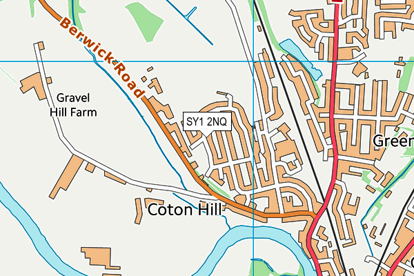 SY1 2NQ map - OS VectorMap District (Ordnance Survey) SY1 2NQ map - OS VectorMap District (Ordnance Survey)