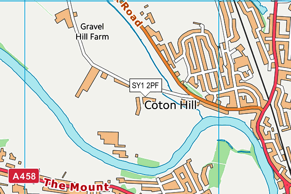 SY1 2PF map - OS VectorMap District (Ordnance Survey) SY1 2PF map - OS VectorMap District (Ordnance Survey)