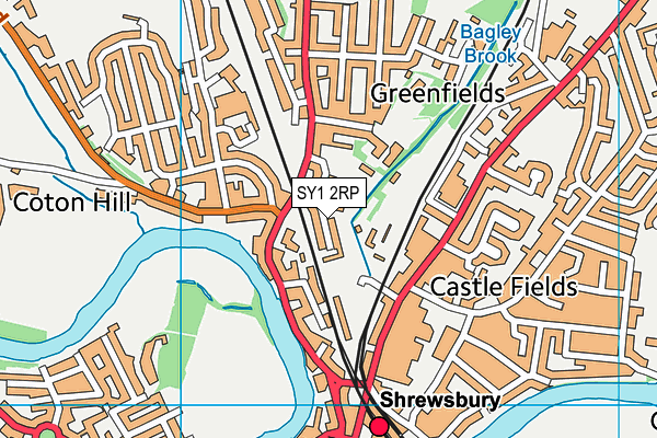 SY1 2RP map - OS VectorMap District (Ordnance Survey) SY1 2RP map - OS VectorMap District (Ordnance Survey)