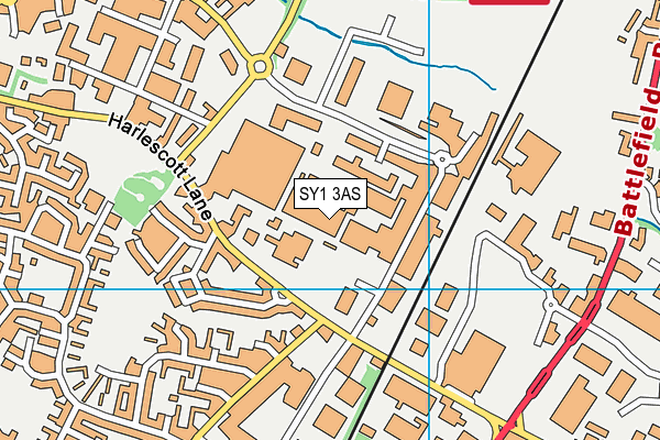 SY1 3AS map - OS VectorMap District (Ordnance Survey) SY1 3AS map - OS VectorMap District (Ordnance Survey)
