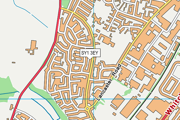 SY1 3EY map - OS VectorMap District (Ordnance Survey) SY1 3EY map - OS VectorMap District (Ordnance Survey)