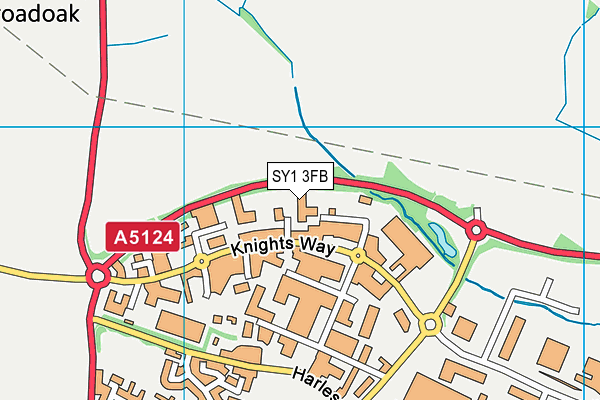 SY1 3FB map - OS VectorMap District (Ordnance Survey) SY1 3FB map - OS VectorMap District (Ordnance Survey)