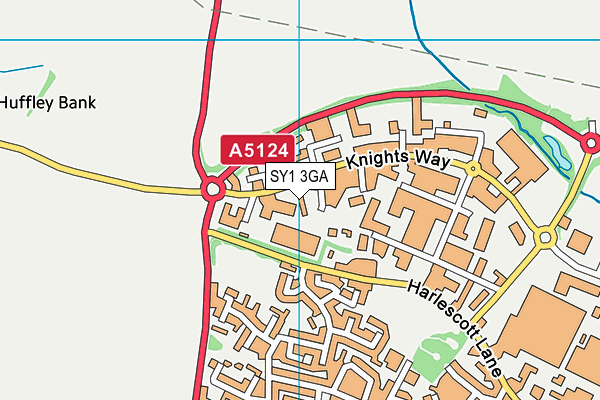 SY1 3GA map - OS VectorMap District (Ordnance Survey) SY1 3GA map - OS VectorMap District (Ordnance Survey)