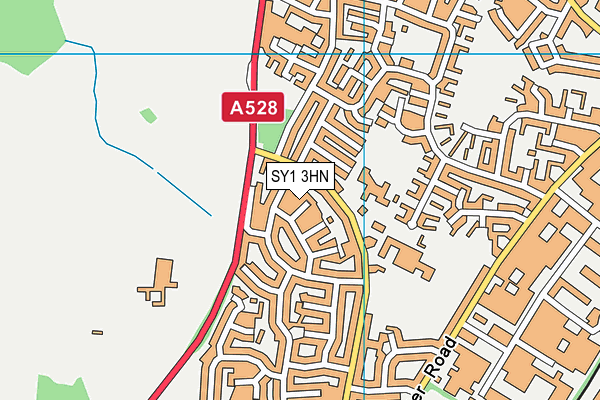 SY1 3HN map - OS VectorMap District (Ordnance Survey) SY1 3HN map - OS VectorMap District (Ordnance Survey)