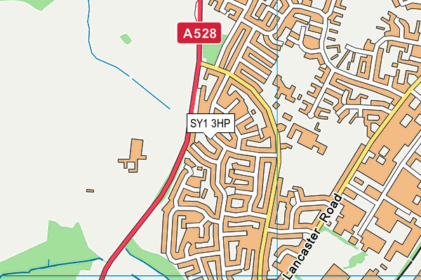 SY1 3HP map - OS VectorMap District (Ordnance Survey) SY1 3HP map - OS VectorMap District (Ordnance Survey)