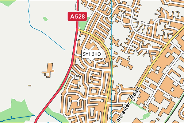 SY1 3HQ map - OS VectorMap District (Ordnance Survey) SY1 3HQ map - OS VectorMap District (Ordnance Survey)