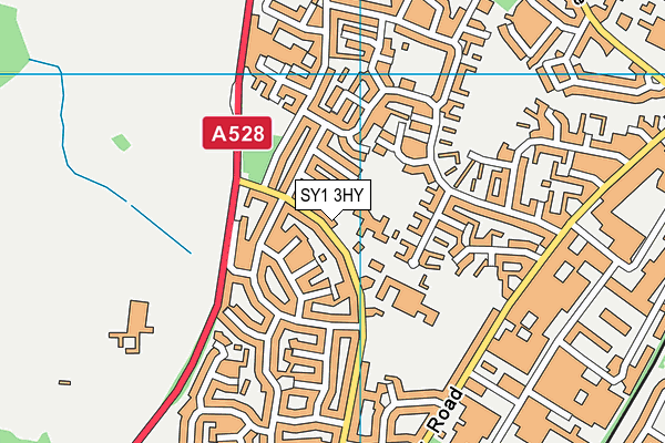 SY1 3HY map - OS VectorMap District (Ordnance Survey) SY1 3HY map - OS VectorMap District (Ordnance Survey)