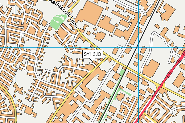 SY1 3JQ map - OS VectorMap District (Ordnance Survey) SY1 3JQ map - OS VectorMap District (Ordnance Survey)