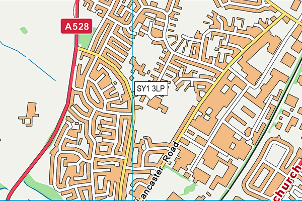 SY1 3LP map - OS VectorMap District (Ordnance Survey) SY1 3LP map - OS VectorMap District (Ordnance Survey)