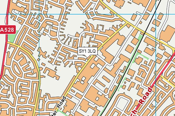 SY1 3LQ map - OS VectorMap District (Ordnance Survey) SY1 3LQ map - OS VectorMap District (Ordnance Survey)