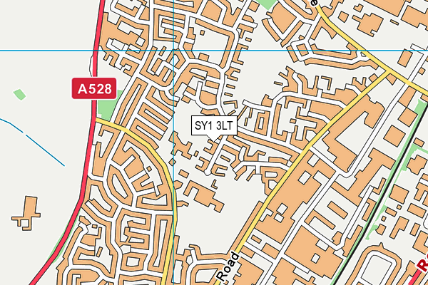 SY1 3LT map - OS VectorMap District (Ordnance Survey) SY1 3LT map - OS VectorMap District (Ordnance Survey)