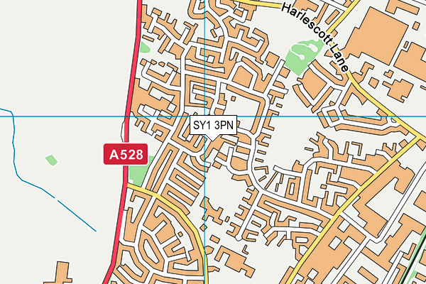 SY1 3PN map - OS VectorMap District (Ordnance Survey) SY1 3PN map - OS VectorMap District (Ordnance Survey)