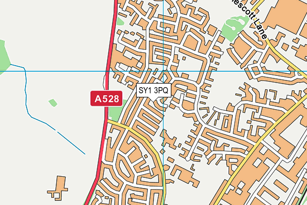 SY1 3PQ map - OS VectorMap District (Ordnance Survey) SY1 3PQ map - OS VectorMap District (Ordnance Survey)