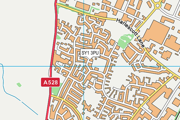 SY1 3PU map - OS VectorMap District (Ordnance Survey) SY1 3PU map - OS VectorMap District (Ordnance Survey)